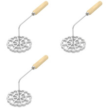 3X Bunuelos Mold with Wooden Handle, Aluminum Bunuelos Cookie Mold, Detachable Rosette Maker Rosette Timbale Iron Set