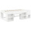 VidaXL vidaXL Bed Frame with Tunnel 3 pcs White and Red Engineered Wood 2