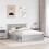 VidaXL vidaXL Bed Frame Grey Sonoma 150 x 200 cm Engineered wood 2