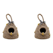 2X Decorazione Alveare da Appendere un Forma di Vassoio un Strati, Decorazione Carina Fatta un Mano un Nido D'Ape, Ornamento per Feste un Tema Ape per