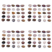 100 Engraved Inspirational Stones with Words of Encouragement Gold Engraved Stones