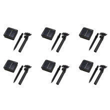 6X Solar String Lights, 10M 100LED Outdoor String Lights, Waterproof Decorative String Lights (Warm White)