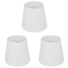 3X Vintage Fabric Lamp Shade Table Desk Bed Lamp Cover Holder Chandelier White