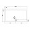 NES Home 1400mm Black Sliding Door 800mm Frameless Side Panel & Slate Grey Tray 10