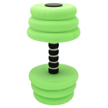 (Thread green dumbbell with black and white poles 1) Water Dumbbells for Aquatic Fitness & Strength