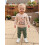 (2-3 Years, Apricot) Boy Fall Outfits Animal Print Long Sleeve Pullover Solid Pants 2 Pcs Set 6
