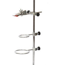 4X Laboratory Grade Metalware Support Stand, Cork Lined Burette Clamp with 8 Retort Ring (2inch,3inch Dia)