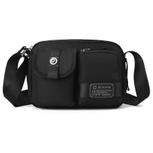 (Stil D-Schwarz) WEPOWER 1862 Stilvolle Herren-Umhängetasche aus Nylon, Schultertasche - Army