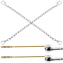 2Sets Praktische Toilet Tank Hendel Vervanging Met Metalen Flapperset