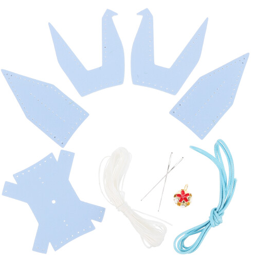 1Set DIY Leder Hanger Naaiset Met Materialen