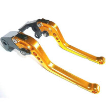 YAMAHA TENERE 700 2019-2023 LONG GOLD BRAKE & CLUTCH LEVERS SET TRACK ROAD TS68
