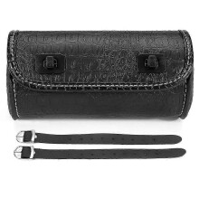 (1) Passende Motorrad-Gabeltasche aus PU-Leder, Lenkerwerkzeugtasche, Lenkerrollen-Aufbewahrungstasche