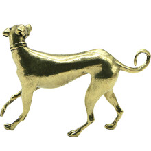Kleine Messing Hond Ornament Tafelstuk