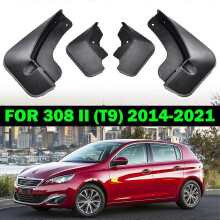 Applies to Mud Flaps x4 For Peugeot 308 Mk2 T9 2014-2021 5dr Hatch Splash Guards Front Rear