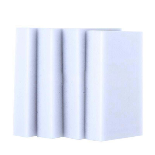 200pcs Eraser Melamine Foam Cleaner Magic Sponge Multi-Functional Soft White 2