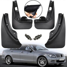 Applies to 4X Mud Flaps Mudguard For Mercedes-Benz W204 C-Class 2008-2011 4dr Splash Guards