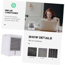 Portable USB Air Cooler Mini Desktop Air Circulation Fan Water Tank Mist Humidifier Quiet Cooling Fan