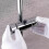 Utskiftbar hånddusjholder, dusjhodeholder, krom ABS (sølv)_happyshop 1
