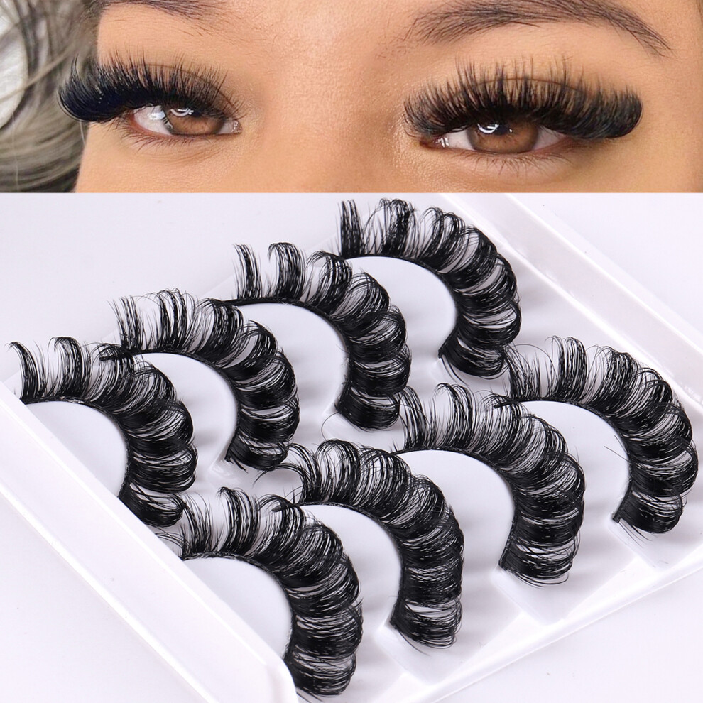 Hue-Grain Fluffy Volume False Eyelashes For Women & Girls