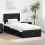 VidaXL vidaXL Bed Frame with Drawer Black 75 x 190 cm Engineered Wood 1