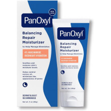 PanOxyl Balancing Repair Moisturizer 4% Niacinamide 85g | OverNight Hydrating Face Moisturizer|Acne Prone Skin & Dry Skin|Oil Control|Non-Comedogenic