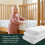 100% Organic Cotton Cot Bed Sheets, 70 x 140 cm, Watercolors, 3-Pack 5