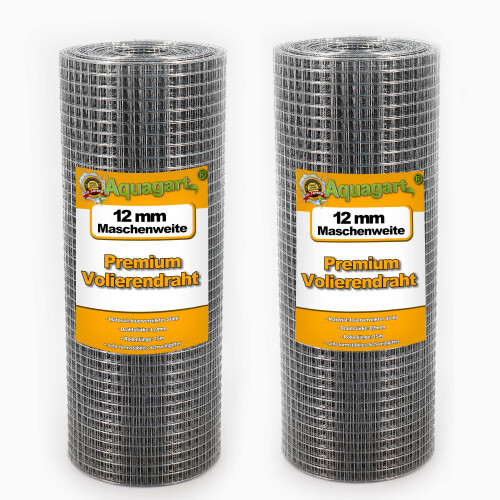 45 m x 0.5 m Aviary wire Wire mesh Welding grid Wire fencing Hot-dip galvanized