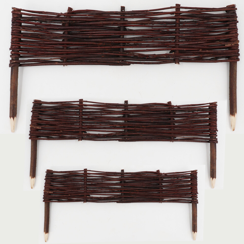 Photos - Other for Repair 5 Borders made of willow 30x100 cm I Flower bed border / Willow fence to border beds Lawn edge 1043395126