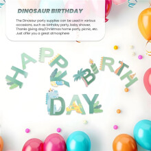 49St Dinosaurie-Temafest EngåNgsserviser Set Papperstallrik Cup Barn Pojke Djungel FöDelsedagsfest Dekoration Baby
