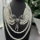 Imitation Pearls Butterfly Pendant Multi-layer Necklace-Short 9