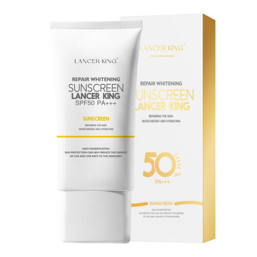 (Normal Specifications) SPF50+ PA+++ Sunscreen Lotion 2-in-1 Isolation & Moisturizer Airy Texture for Men & Women 60ml