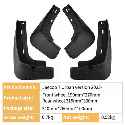 Compatible For Chery JAECOO J7 urban version 2023- 2025 Mudflaps Mudguards Splash Guards Front Rear 1