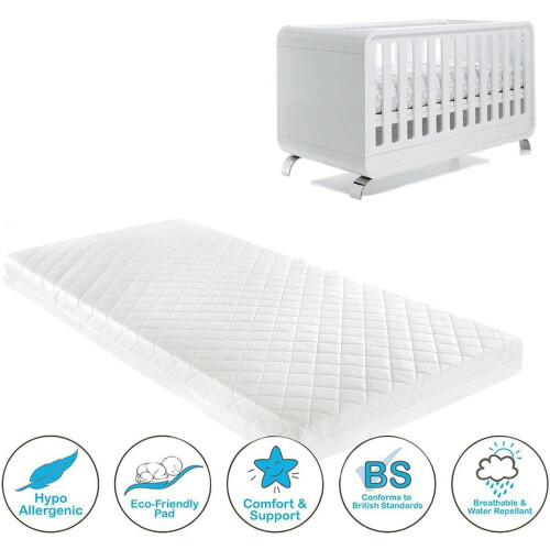 Rainbow RAINBOW Soft Cushioned Baby Cot Mattress – Space Saver Cot Mattress – 1