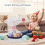 COMSE Gift Basket Empty with Handle Small Woven Basket with Gift Bags 4