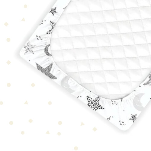2 Pcs Crib Fitted Sheets 50x90 cm  Made from 100 Cotton  Ultra Soft Co 2
