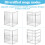 3 Tier Acrylic Baby Bottle Organizer Clear Plastic Bottle Storage Container 3