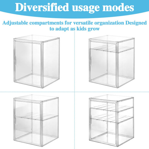 3 Tier Acrylic Baby Bottle Organizer Clear Plastic Bottle Storage Container 2