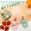 2 Pack Baby Fruit Feeder Pacifier with Cat Shape Breast Milk Ice Cube 6