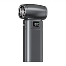 (white) 2026 Handheld High-Speed Turbo Fan Outdoor Dust Blower Desktop Mini Fan Powerful Turbo Fan Portable Strong Wind Cleaning Tool