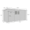 13 x 6 Pent Shed Tanalised (Double Door, With Windows) 4
