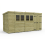 13 x 6 Pent Shed Tanalised (Double Door, With Windows) 2