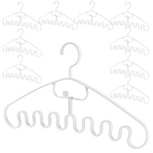 10St Witte Closet Hangers Voor Tanktops, Riemen En Sjaals Opbergruimte