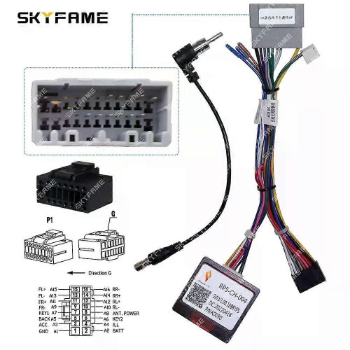 Gilt für Kfz-Kabelbaum-Stromkabeladapter-Canbus-Box-Decoder für Jeep Compass Patriot Wrangler 1