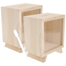 2St Muntenpot Beige Spaarbox Voor Volwassenen En Kinderen