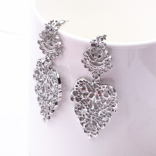 Bohemian Style Versatile Pendant Earrings (Silver) Surprise Gift 1