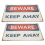 2St Caution Sign Stevig Ijzeren Waarschuwing Bord 1