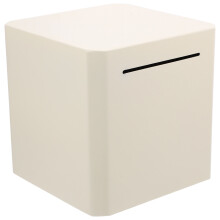 1Roestvrijstalen Spaarpot Kinder Cadeau Wit Design