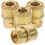 4St Messing Tuinslang Snelkoppeling, 1/4 Inch Met Stevige 1
