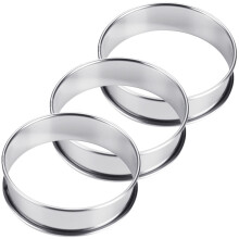 3St DIY Pizza Saucing Ring Van Roestvrij Staal, Keukentools