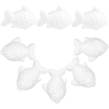 8St Dierenvormige Foam Ballen DIY Knutsel Versiering Wit